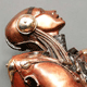 Buste - bronze rouge